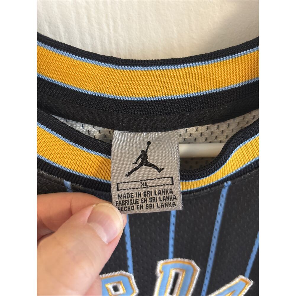 Air Jordan Carmelo Anthony #15 pinstripe basketball jersey Size XL - Picture 4 of 6